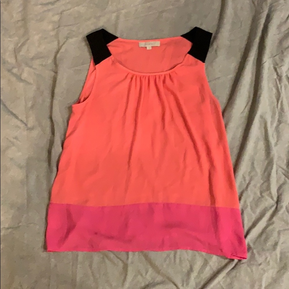 Pink dressy tank top
